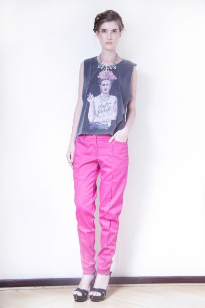 Calça Skinny Pink